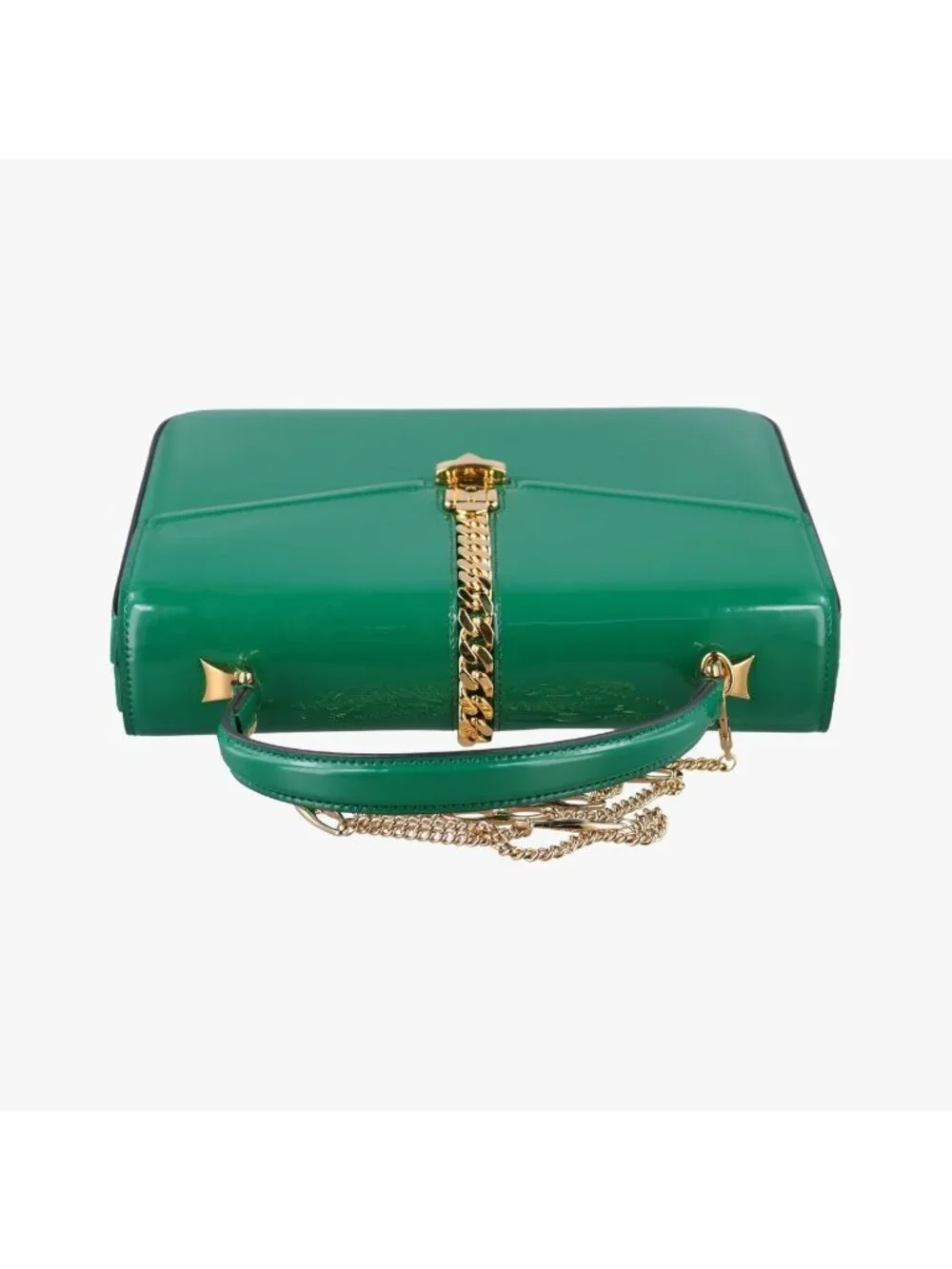 ★SOLD★ Gucci Sylvie Green Patent Shoulder - Picture 8 of 15